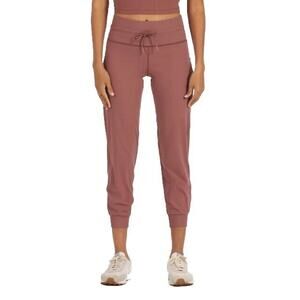 Vuori Brown Track Pants with Tapered Leg and Ribbed Waistband